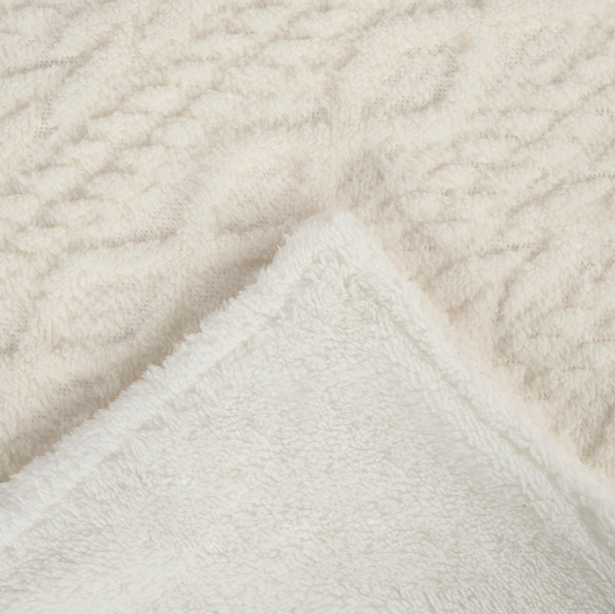 OHS Cable Knit Blanket Sherpa Fleece Sofa Plush Soft Warm Throw Over Bed Chair