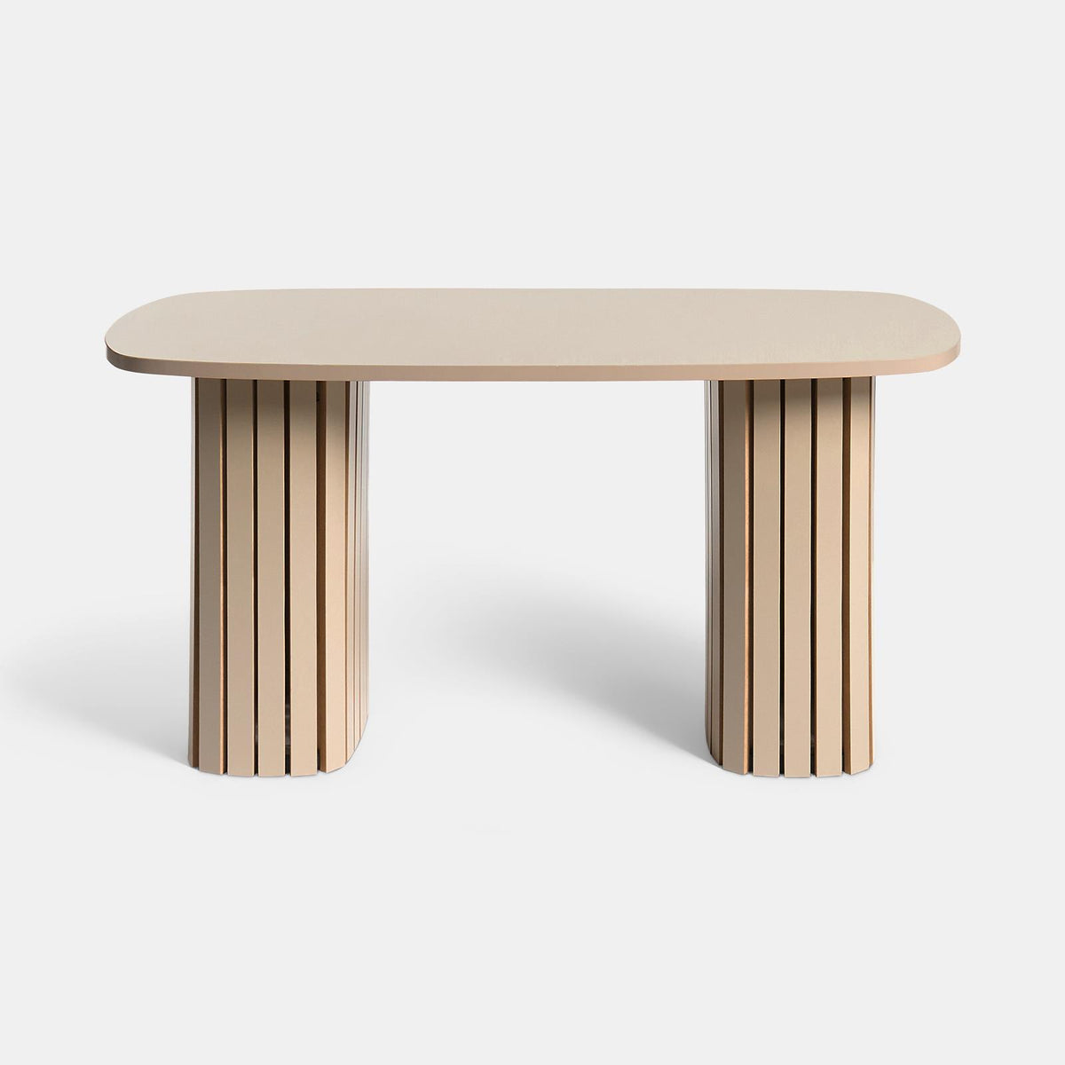 OHS Madison Coffee Table Ribbed Engineered Wood Side End Desk Home Decor
