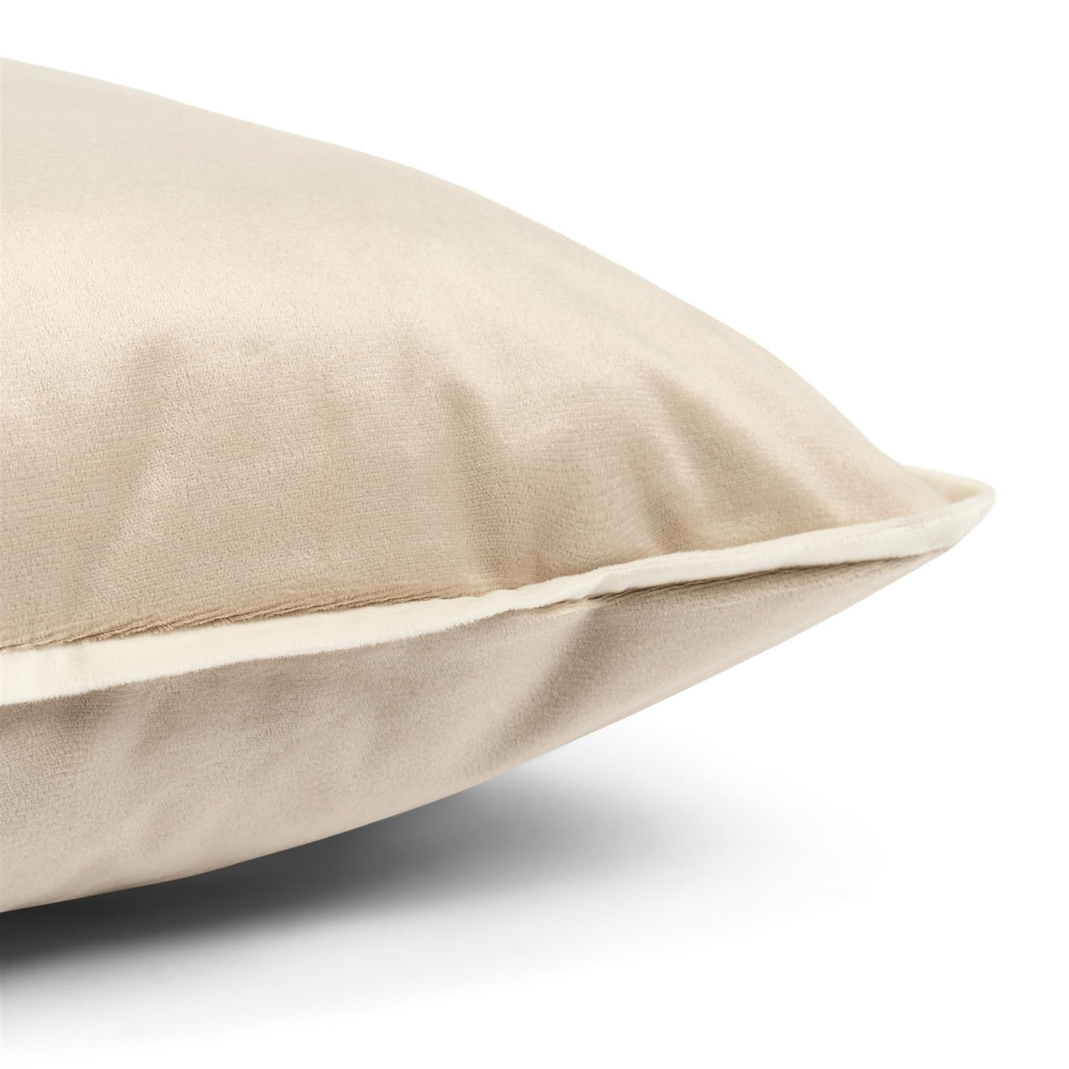 OHS Piped Edge Cushion Covers Matte Velvet Soft Luxury 2/4 Square Pillowcases