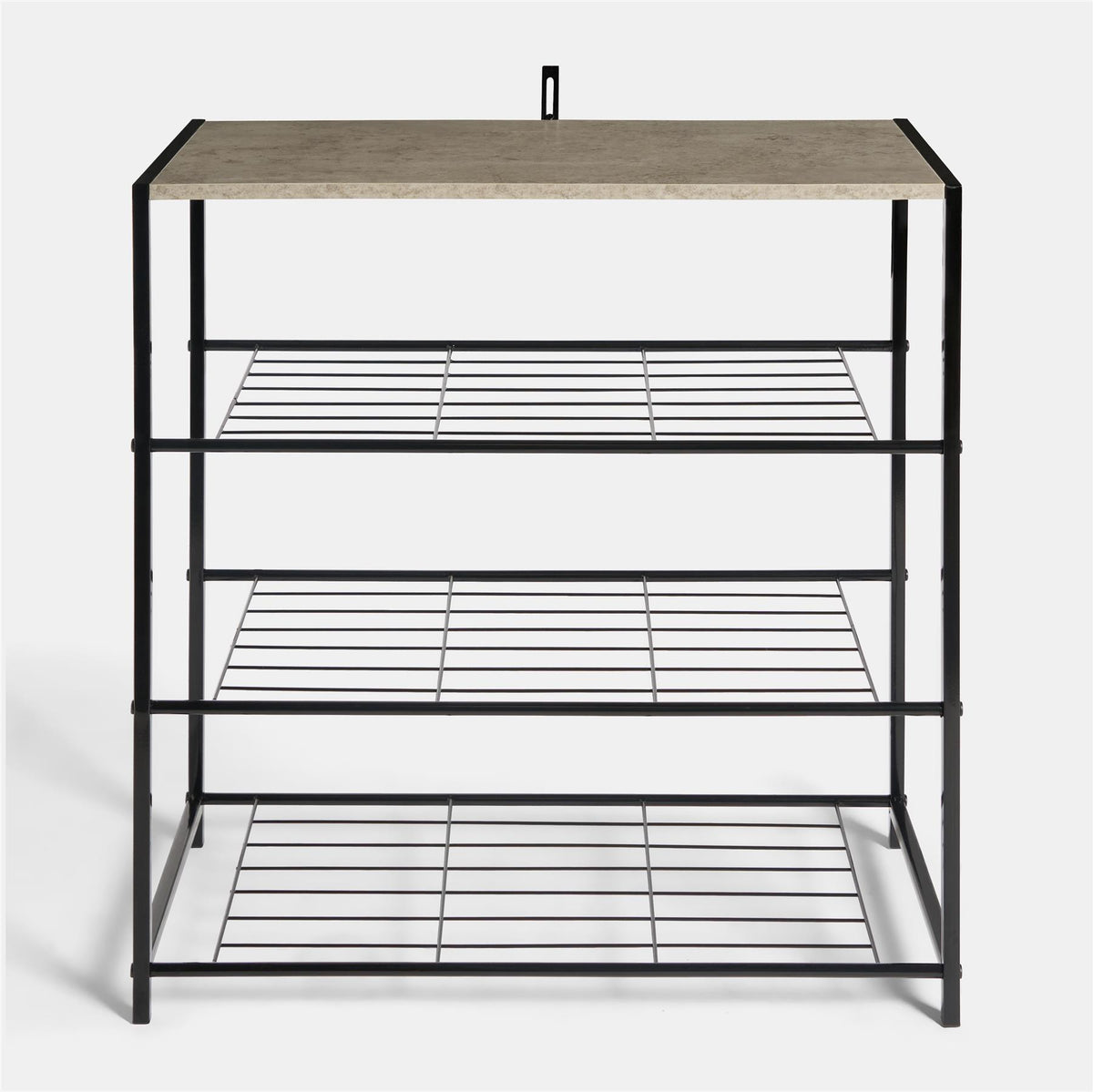 OHS Manhattan Shelf Storage 4 Tier Shoe Organiser Unit Hallway Office Home
