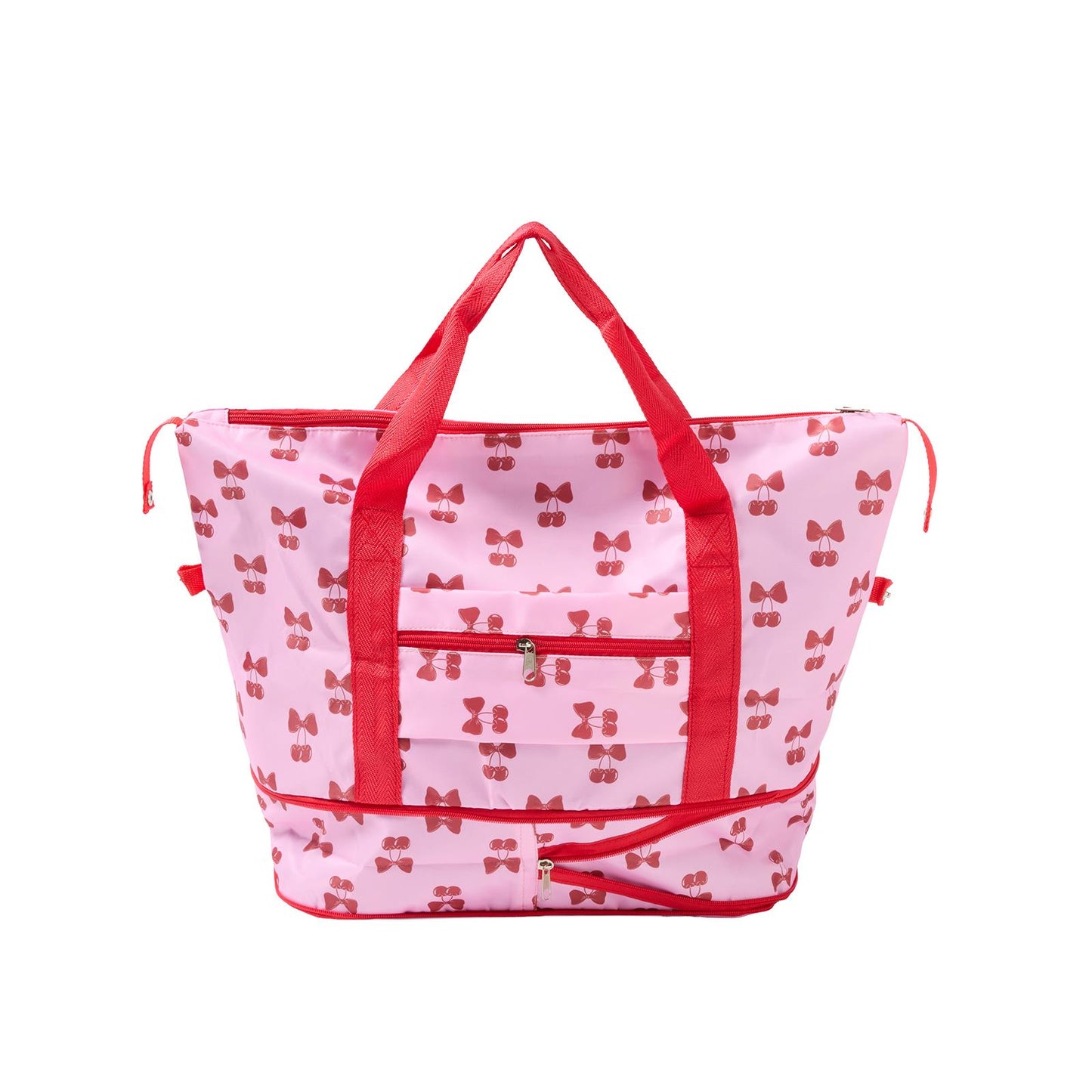 OHS Bows Weekend Travel Bag Expandable Shoe Compartment Cabin Duffle