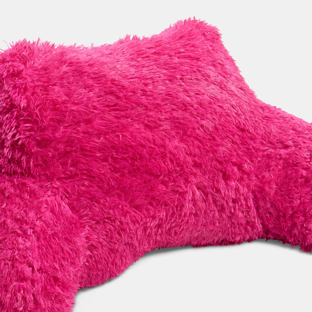 OHS Fluffy Cuddle Cushion Reading Pillow with Arms Lumbar Bed Chair