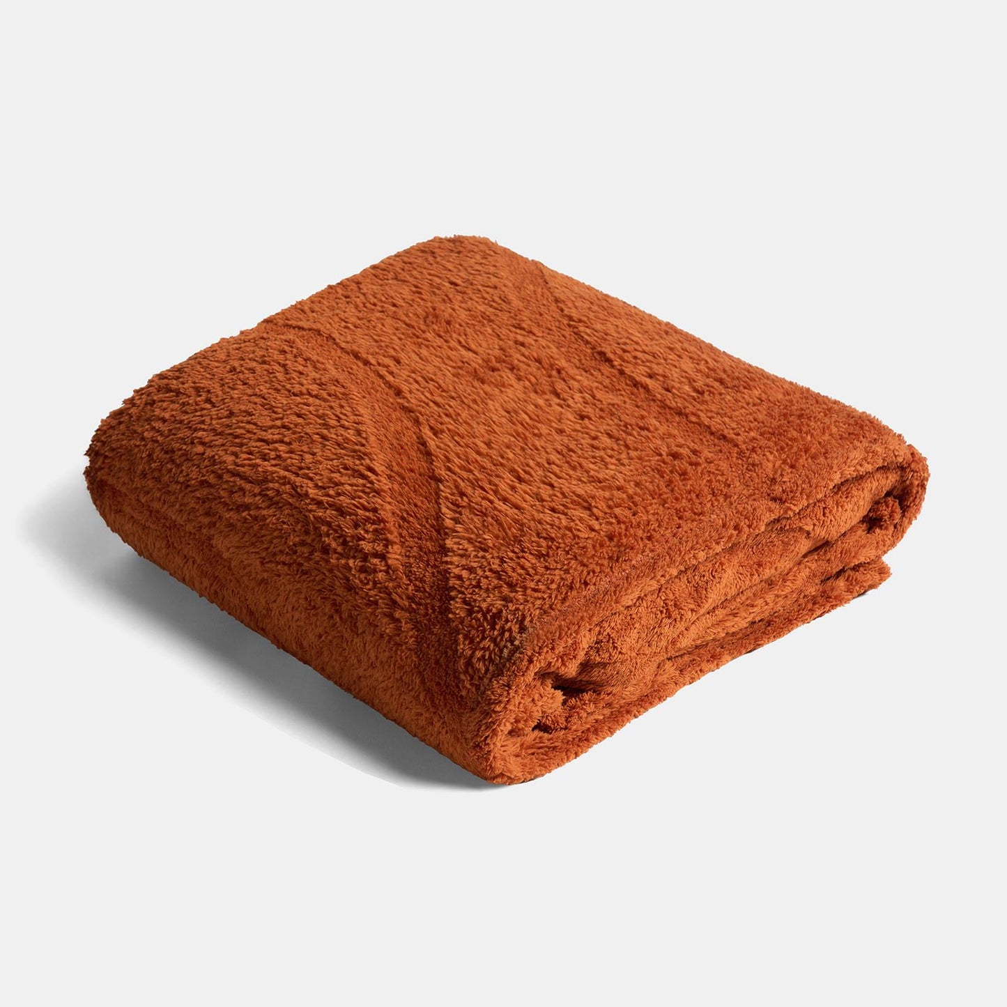 OHS Tufted Contour Throw Teddy Fleece Blanket Winter Soft Warm Bedspread