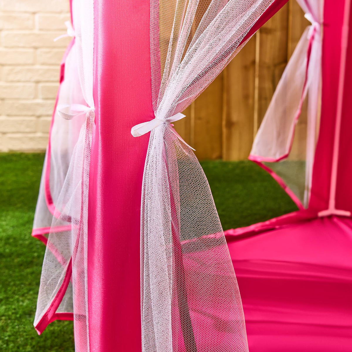 OHS Kids Garden Gazebo with Curtains Outdoor Patio Playhouse Tent Canopy