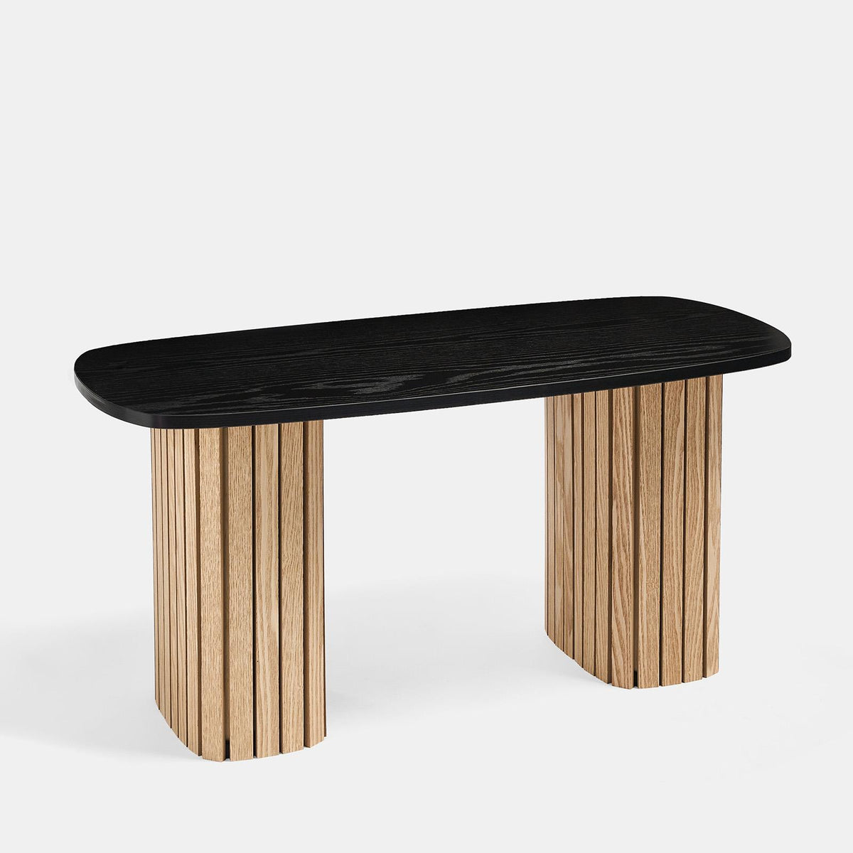 OHS Madison Coffee Table Ribbed Engineered Wood Side End Desk Home Decor