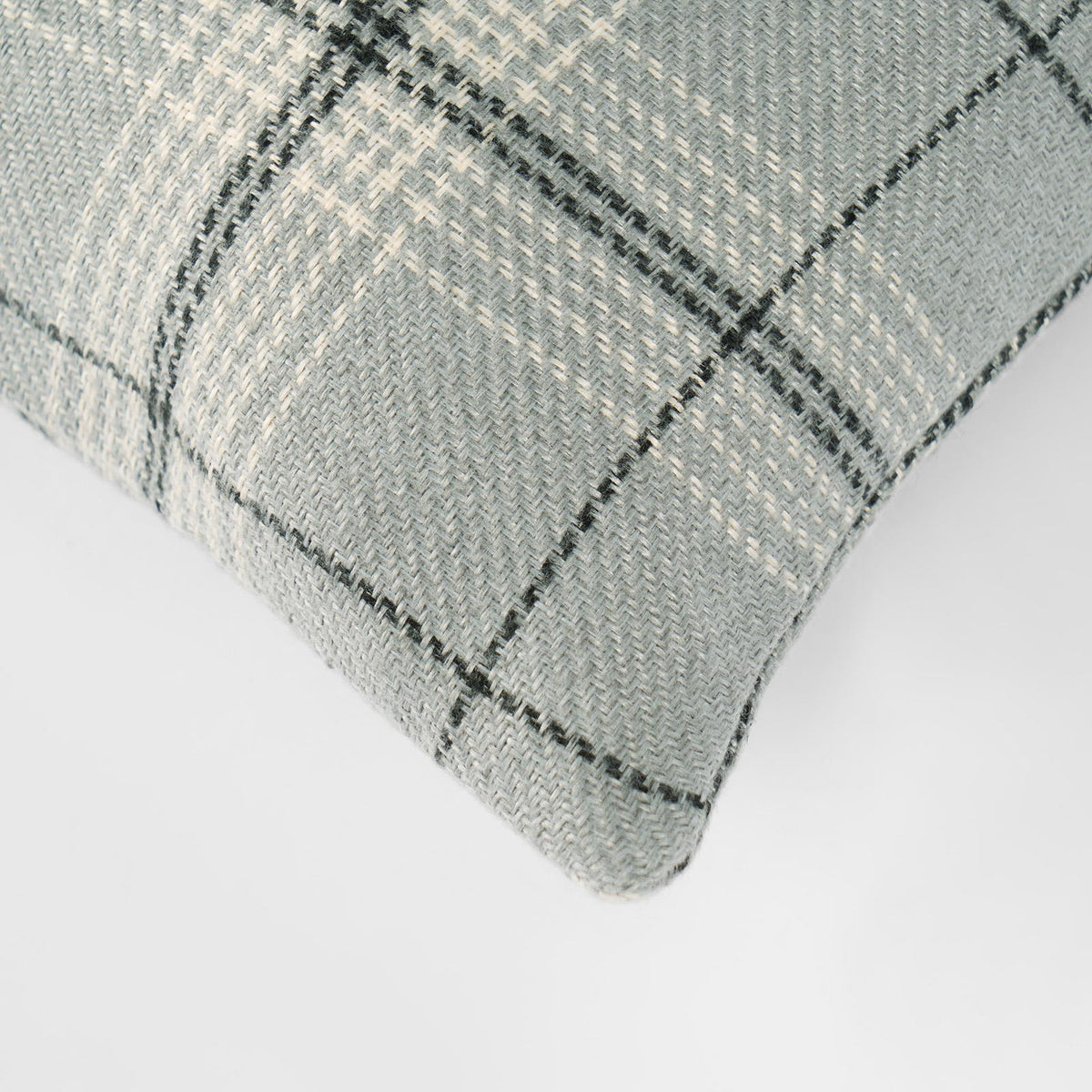 OHS Woven Check Cushion Covers 2 Pack Cases Luxury Home Decor
