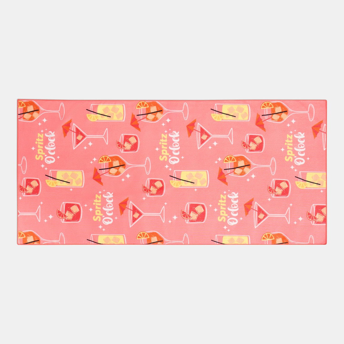 OHS Slogan Beach Towel Printed Quick Dry Summer Travel Microfibre Absorbent Swim
