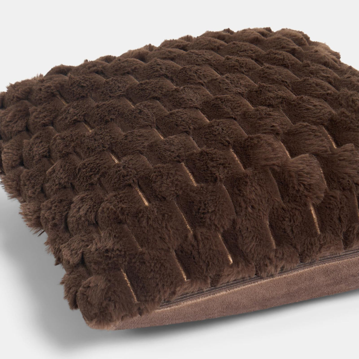OHS Waffle Cushion Covers Faux Fur Soft Fleece Square Pillowcases Home Decor