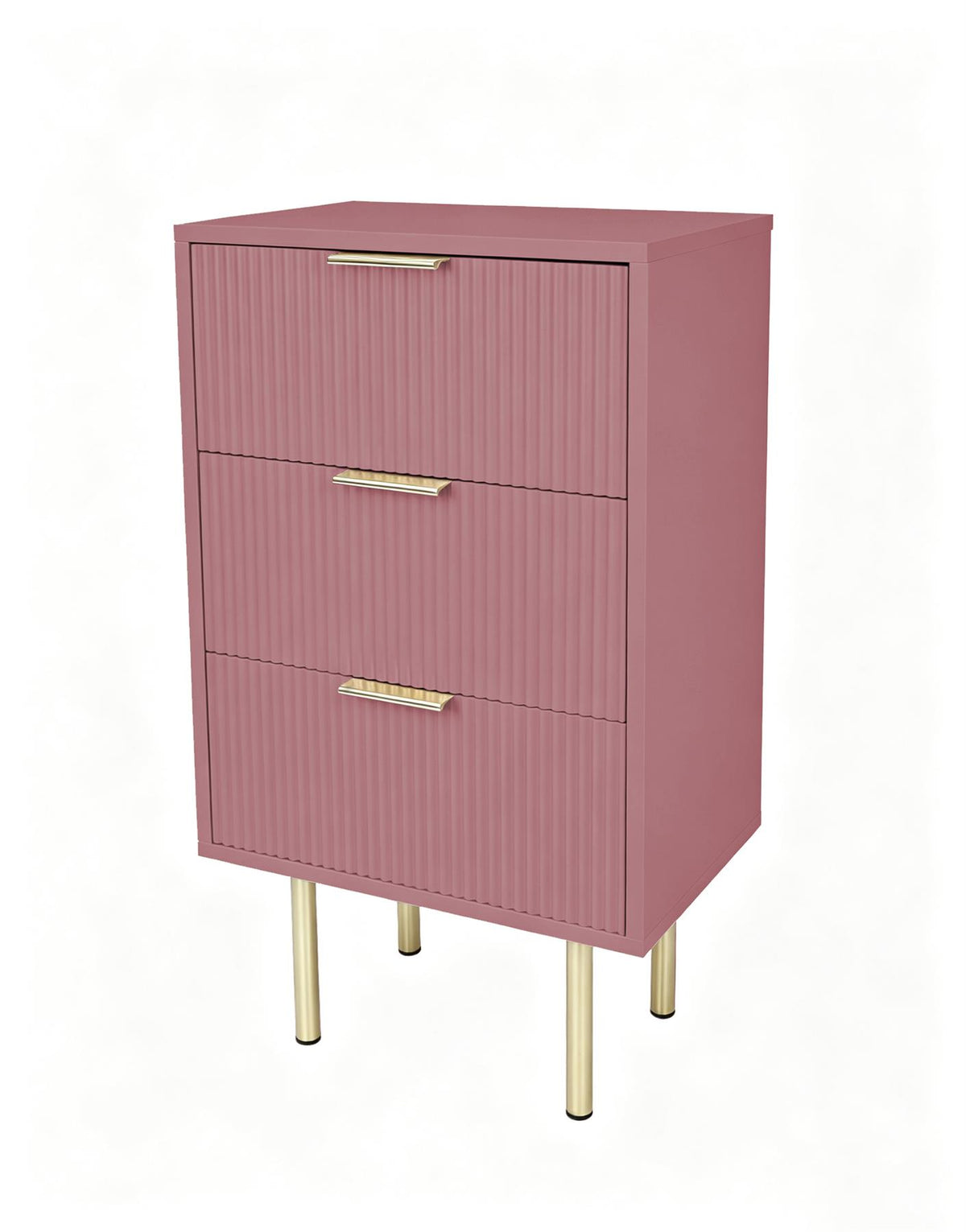 OHS Ribbed Drawer Unit Bedside Table 3/4/5/6 Draw Cabinet Nightstand Sideboard