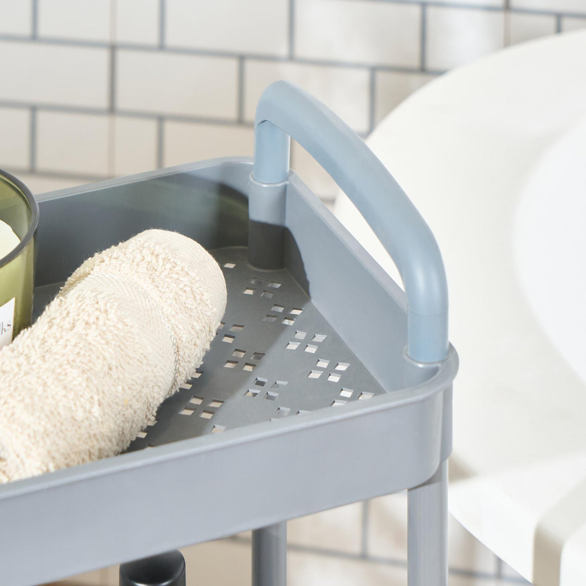 OHS Trolley Cart 3 Tier Roll Bathroom Storage Portable Kitchen Home Organiser
