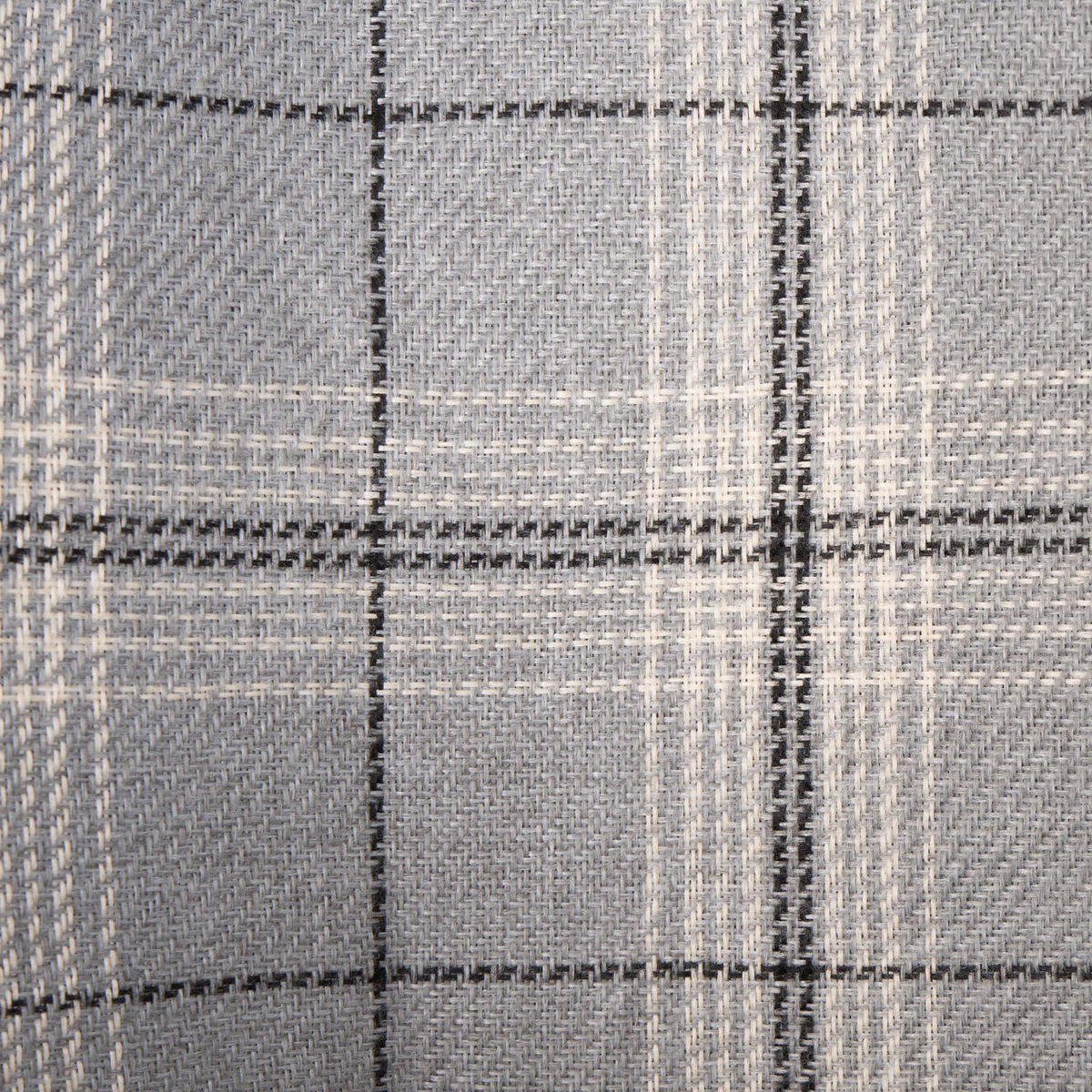 OHS Check Eyelet Curtains Pair Thermal Ring Top Textured Woven Ready Made