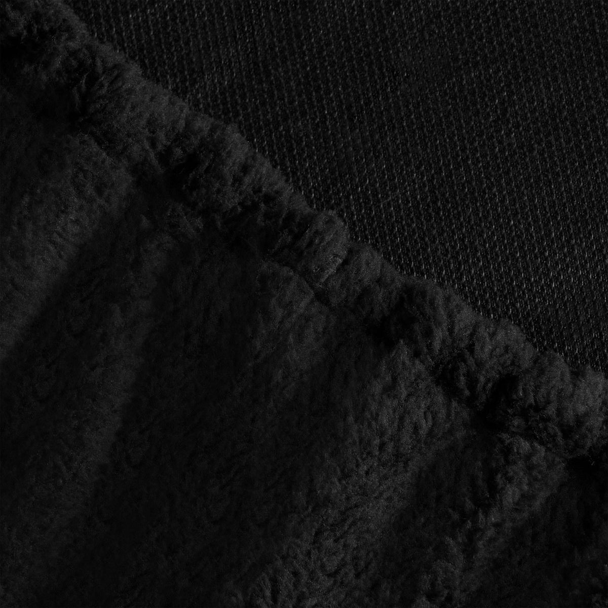 OHS Reversible Teddy Fleece Duvet Cover with Pillowcase Bedding Set Grey