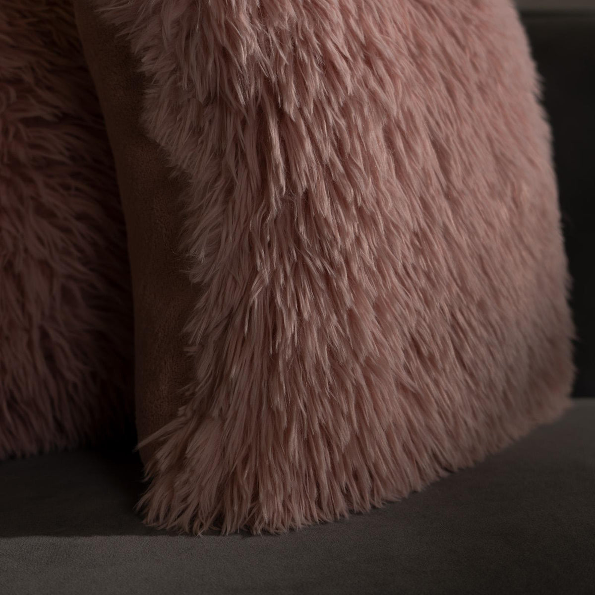 OHS Fluffy Cushion Covers 2 Pack Soft Fleece Square Pillowcases Home Decor
