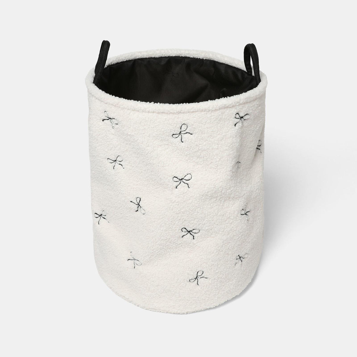 OHS Storage Basket Handles Boucle Fleece Laundry Clothes Organiser
