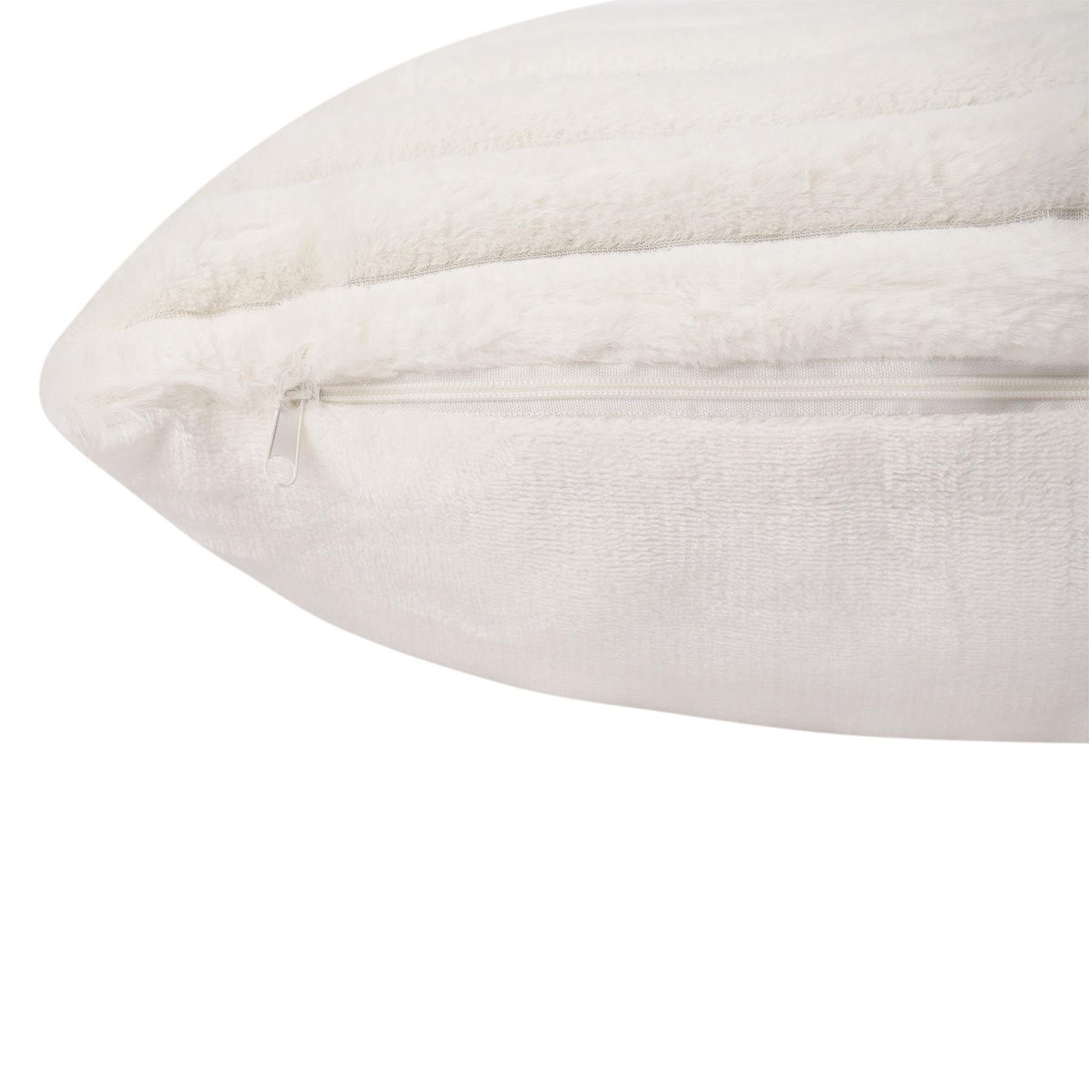 OHS Thick Rib Cushion Covers Faux Fur Soft Fleece Square Pillowcases Home Decor