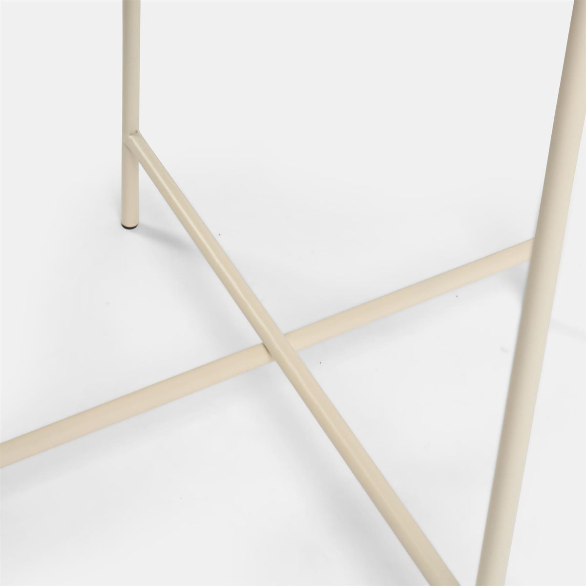 OHS Scallop Edge Side Table Coffee Tables with Metal Frame