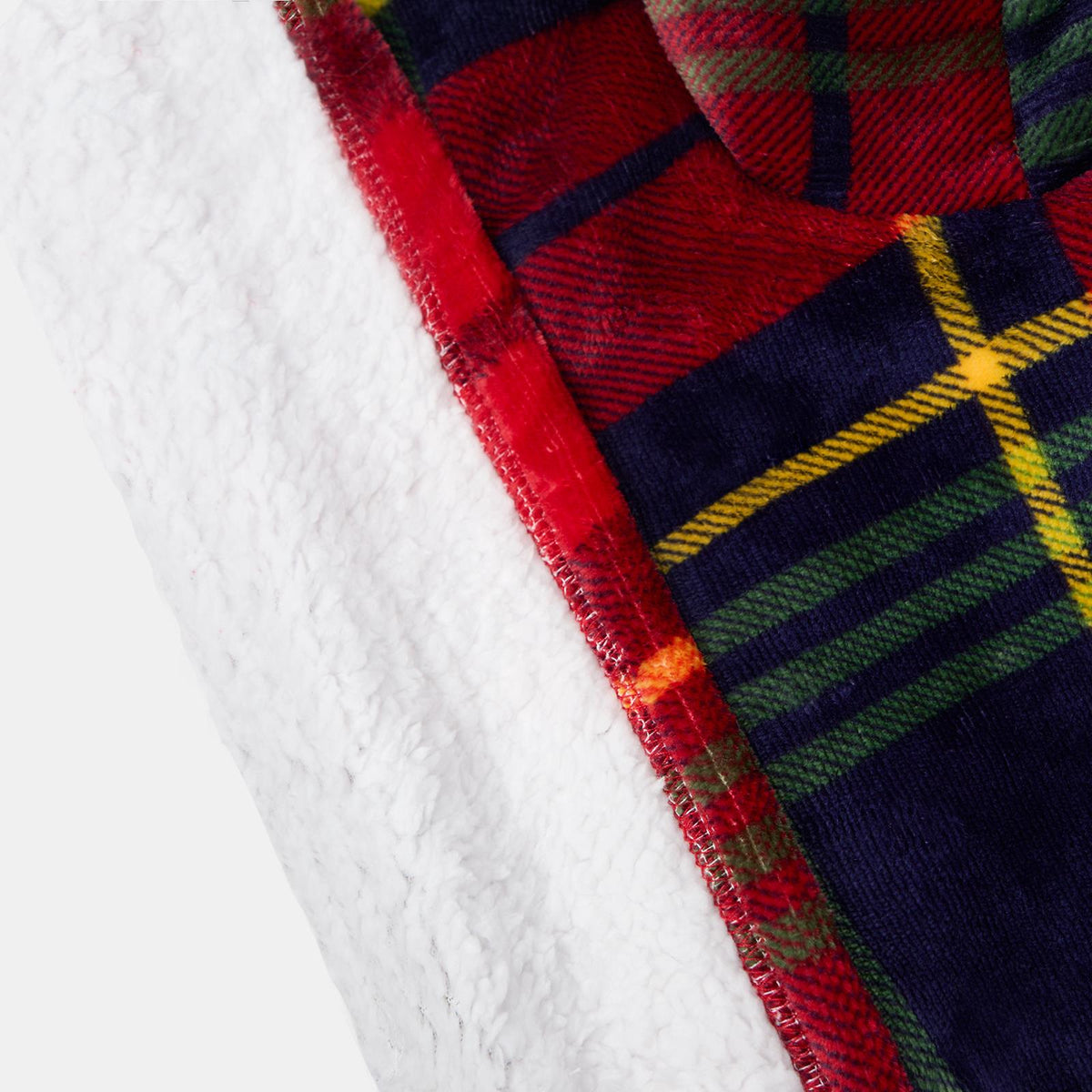 Check Fleece Pet Blanket Throw Over Bed Supersoft Plush Sherpa Warm Chair Sofa