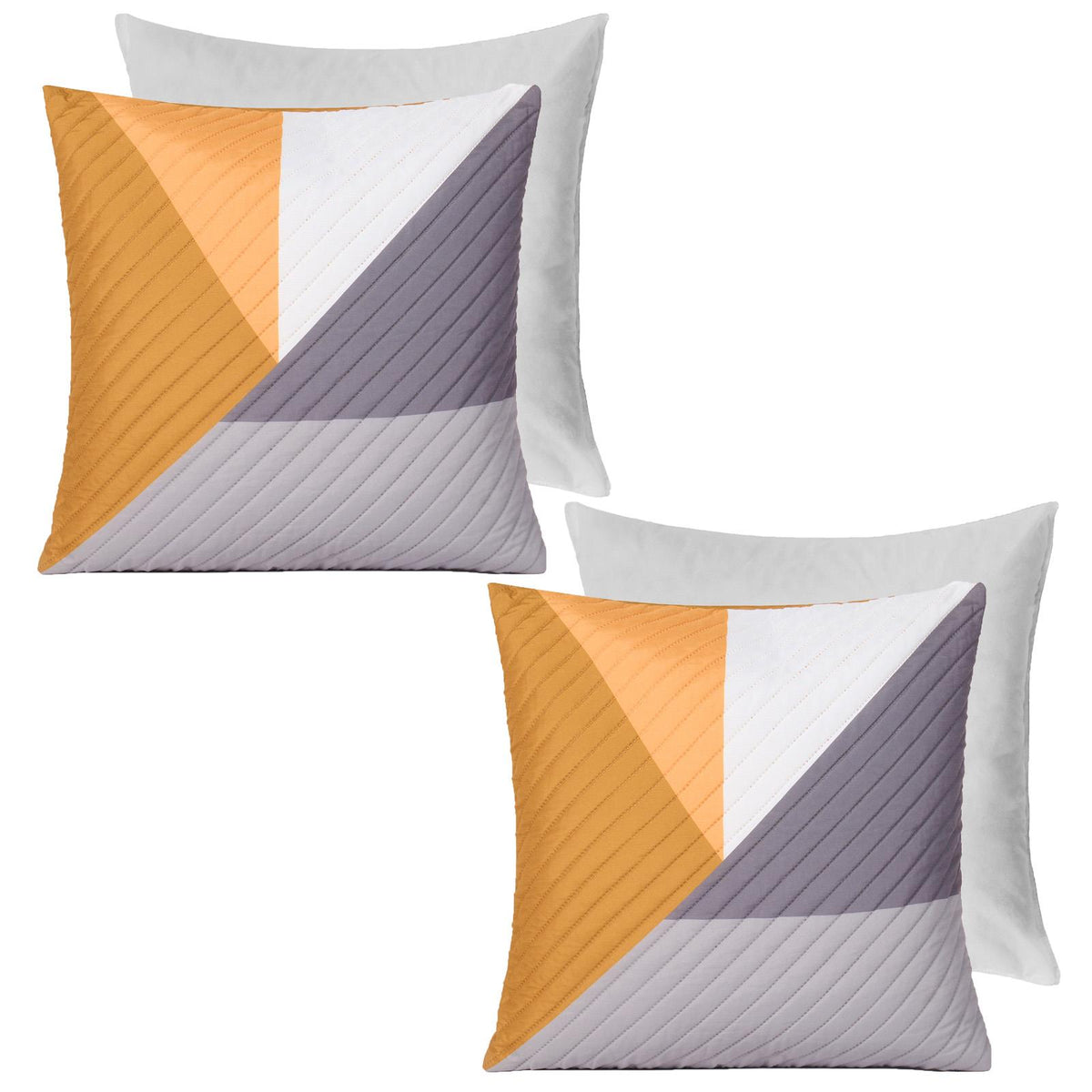 Geometric Cushion Covers Pinsonic Pack of 2/4 Case Filled Pad 18" x 18" Home Set
