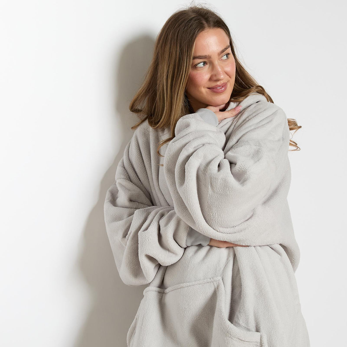 OHS Hoodie Blanket Oversized Ultra Plush Sherpa Giant Big Hooded Sweatshirt