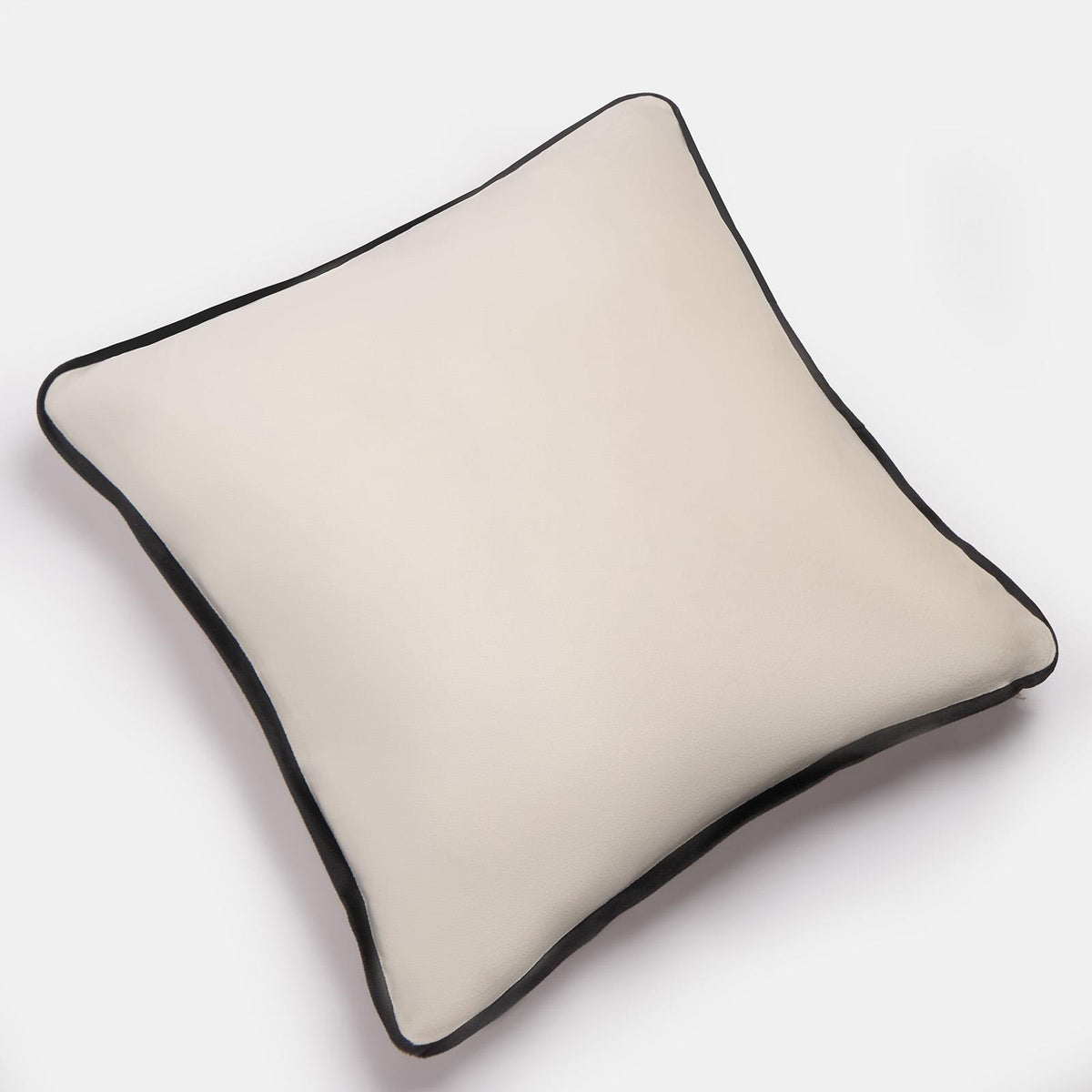 OHS Piped Edge Cushion Covers Matte Velvet Soft Luxury 2/4 Square Pillowcases