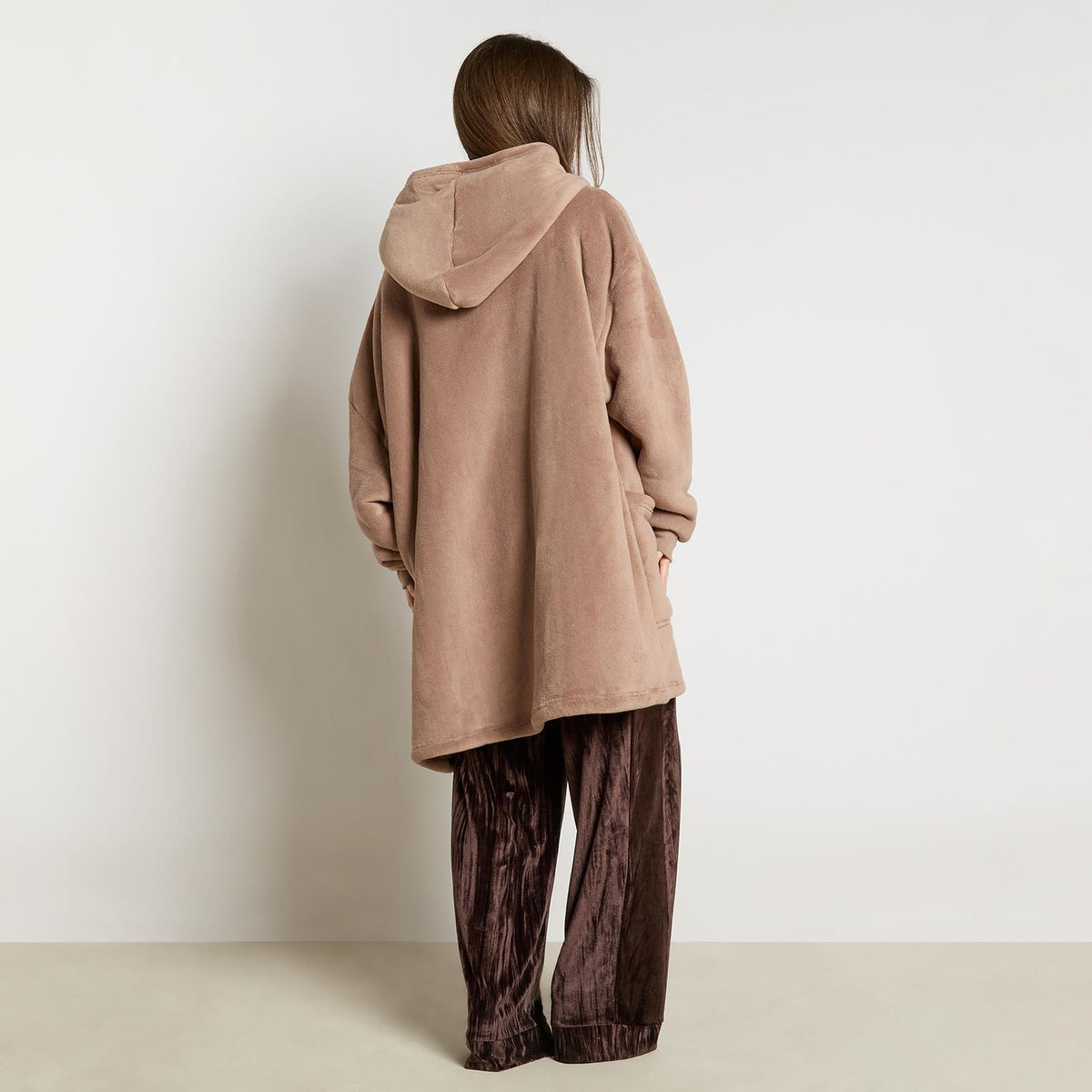 OHS Zip Up Hoodie Blanket Oversized Sherpa Fleece Thermal Sweatshirt Jumper