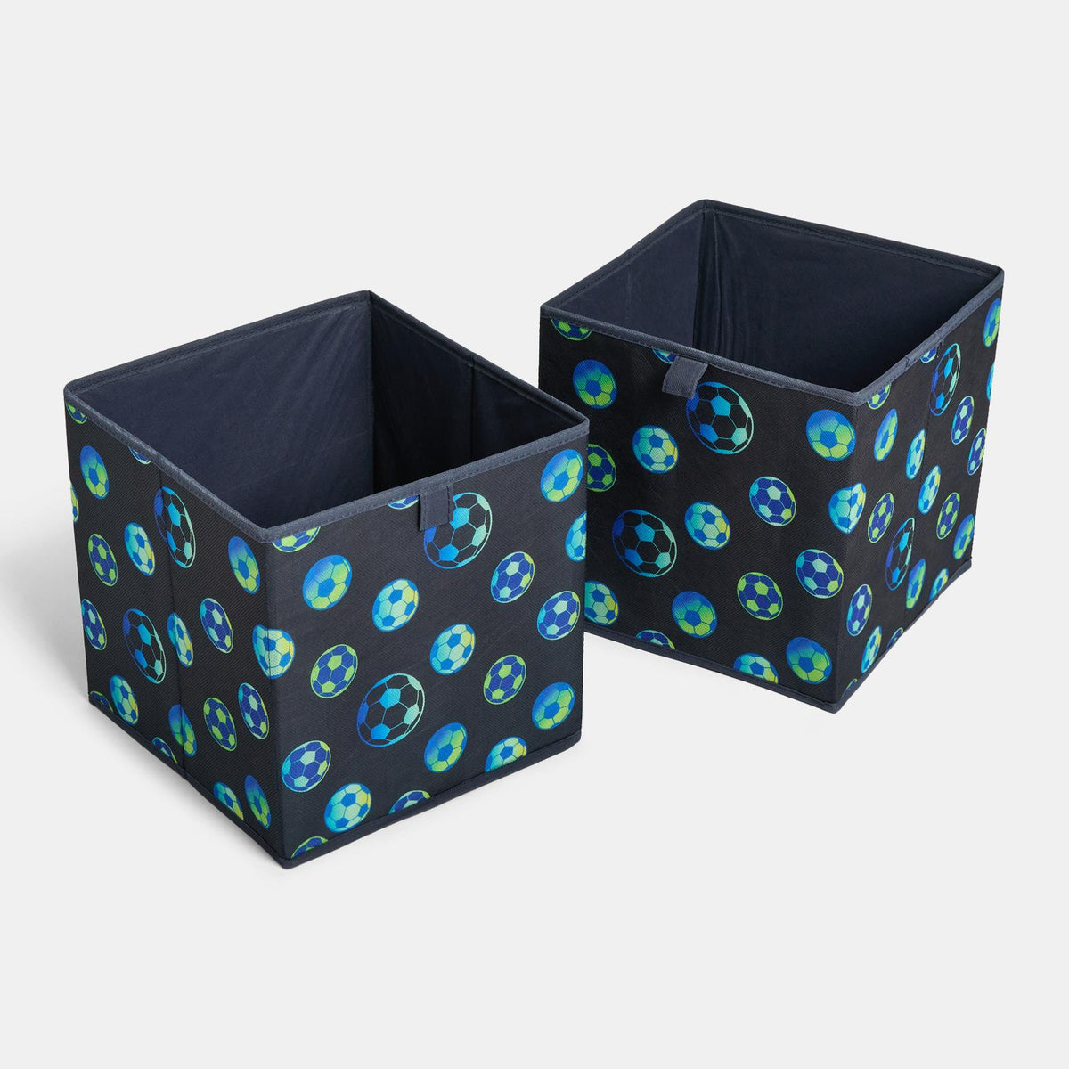 OHS Kids Storage Box Cube Printed Folding 2 Pack Space Saving Shoe Toy Organiser