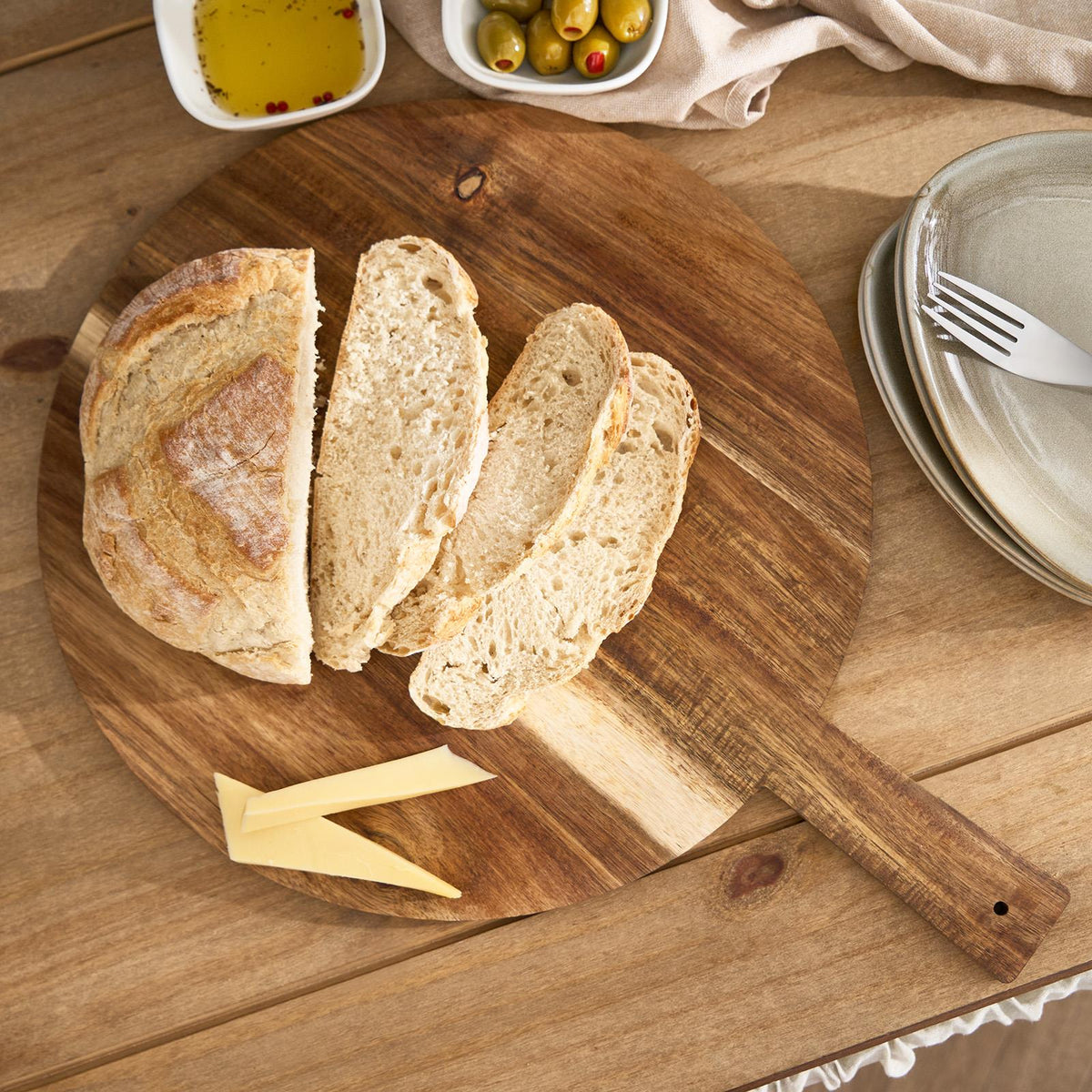OHS Acacia Cutting Board Wood Chopping Serving Platter Decorative Cheeseboard
