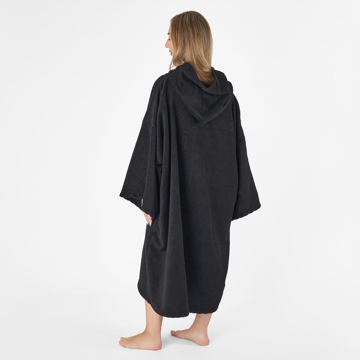 OHS Hooded Towel Poncho Adult Absorbent Dry Beach Swim Bath Changing Robe