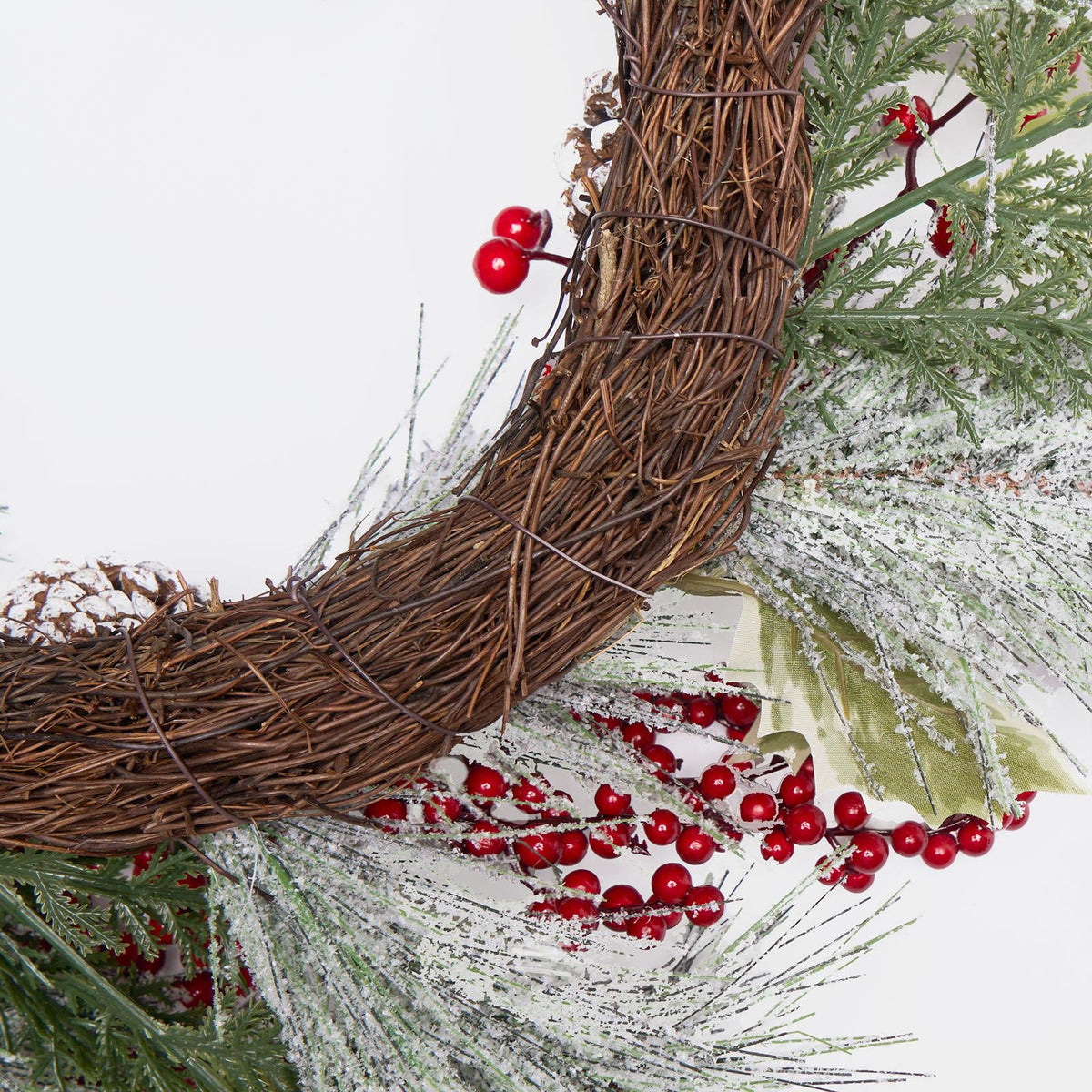 OHS Artificial Xmas Wreath Door Wall Home Party Table Decor Winter Spring
