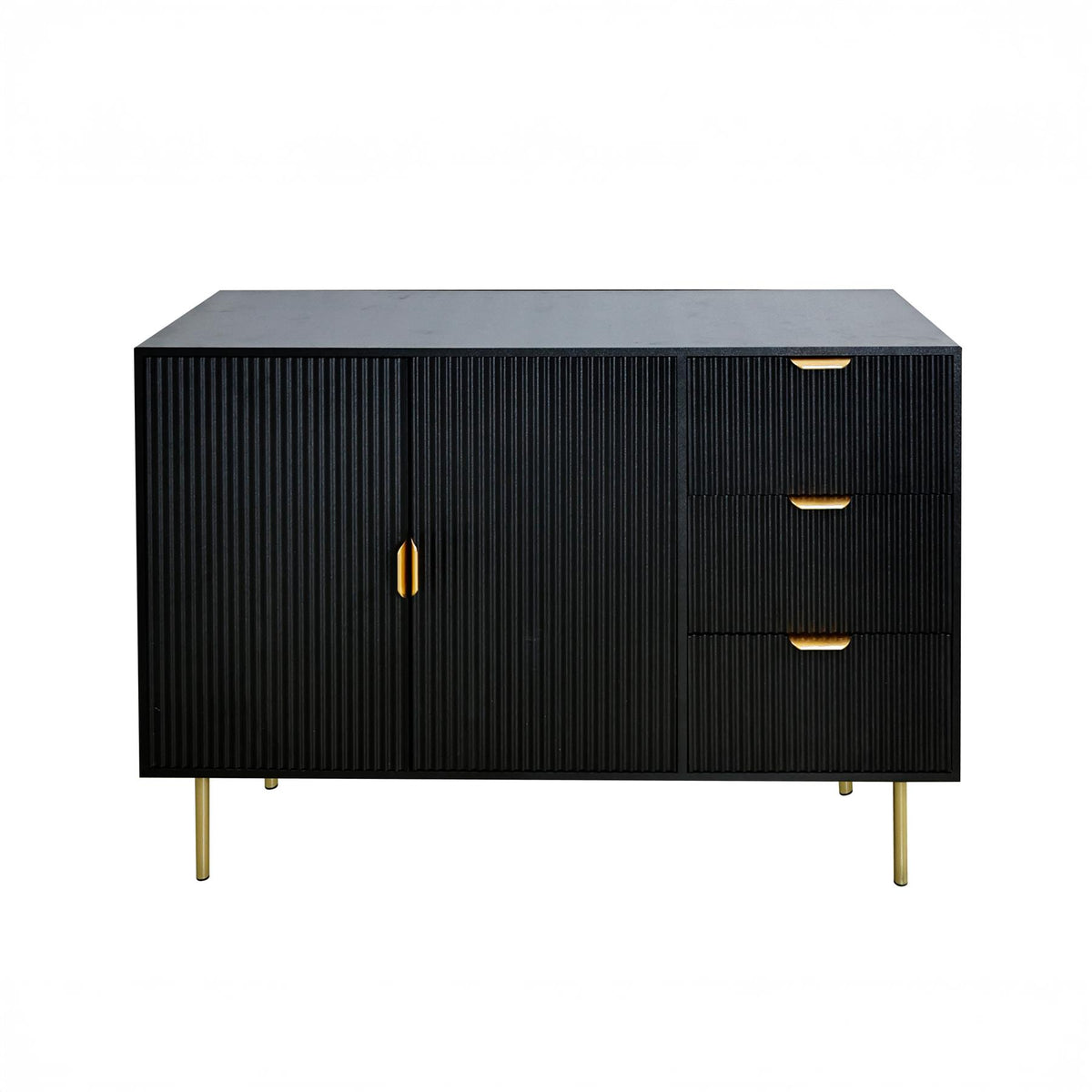 OHS Ribbed Drawer Unit Bedside Table 3/4/5/6 Draw Cabinet Nightstand Sideboard