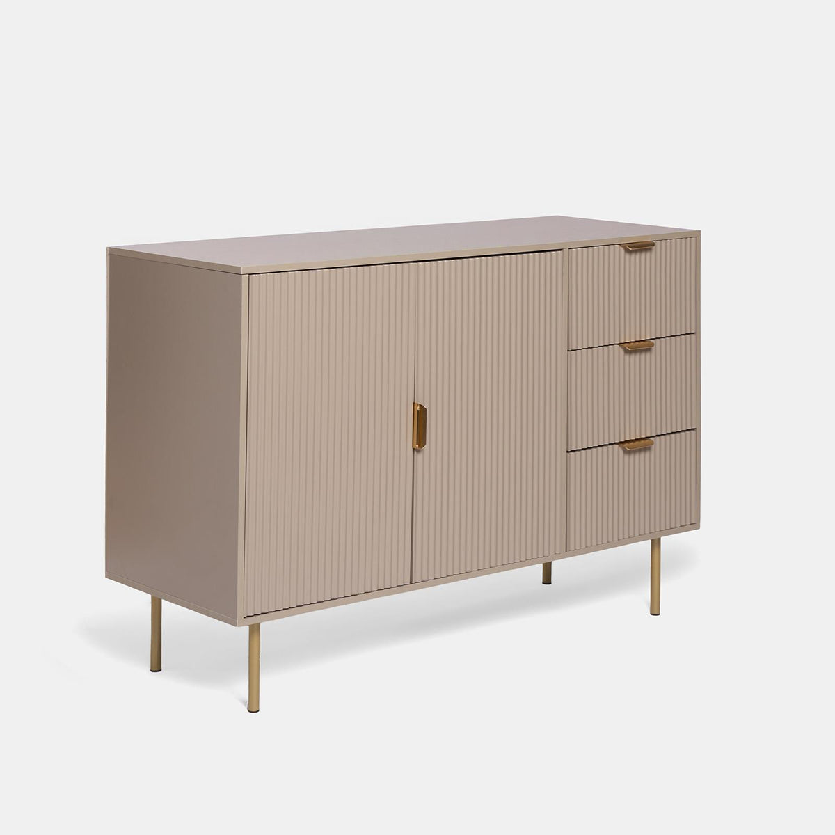 OHS Ribbed Drawer Unit Bedside Table 3/4/5/6 Draw Cabinet Nightstand Sideboard