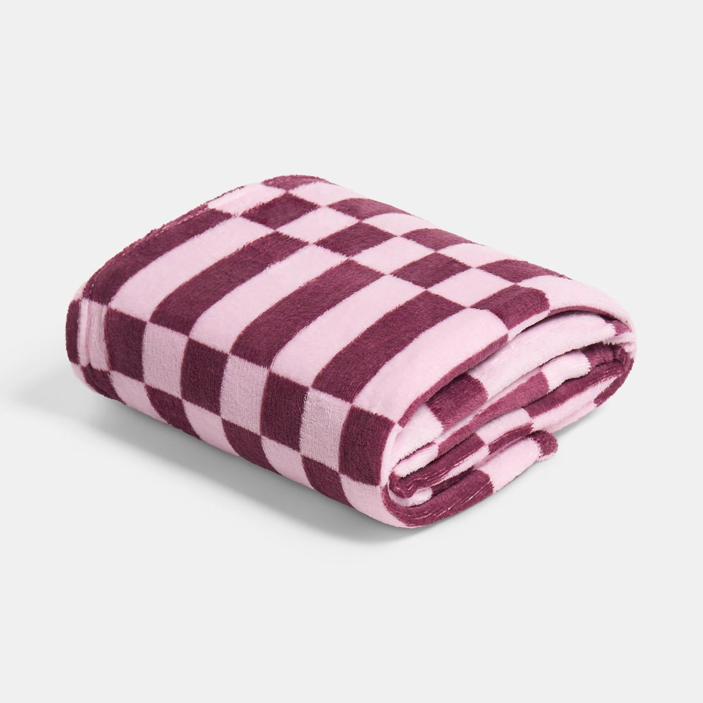 OHS Checkerboard Throw Ultra Soft Blanket Flannel Lightweight Bedspread