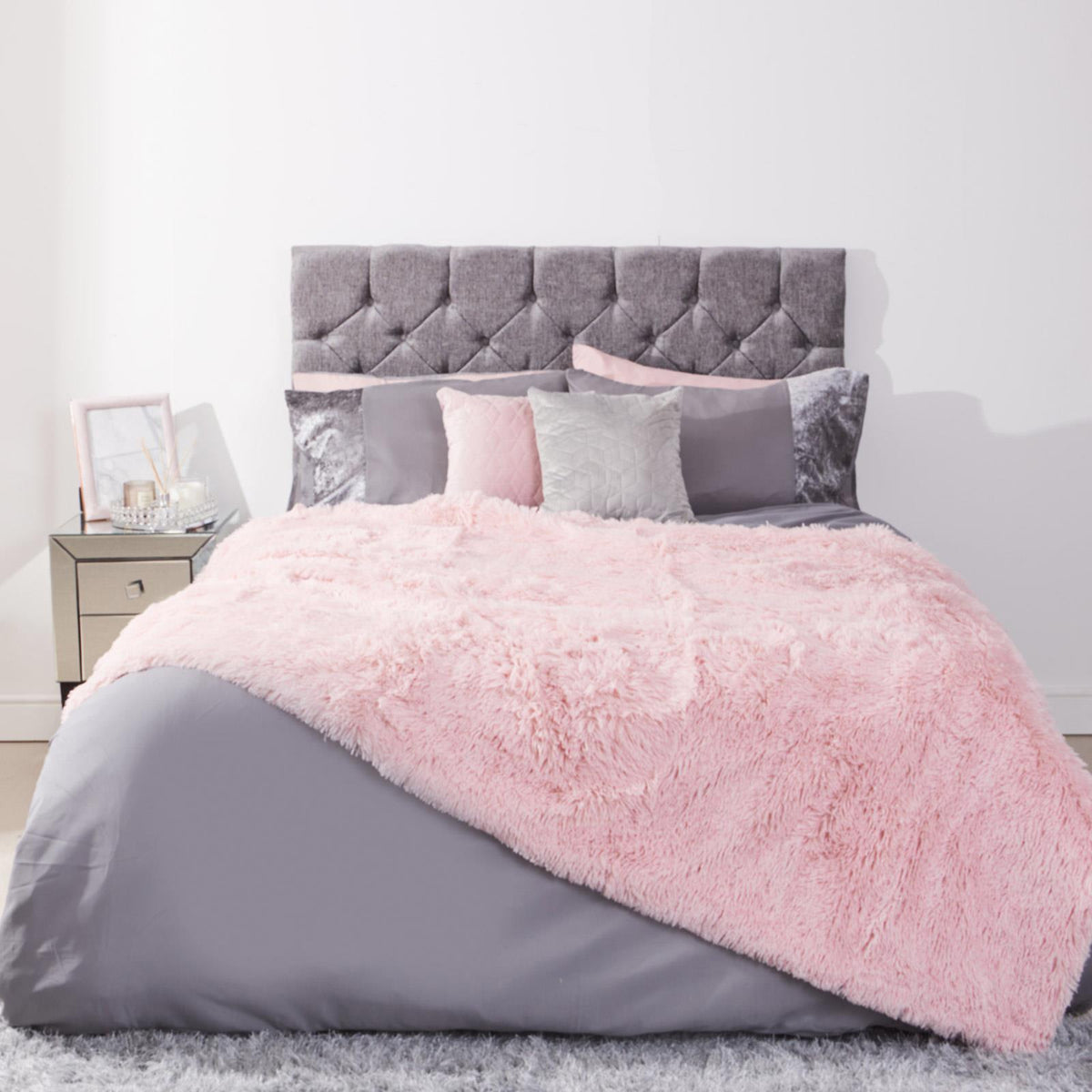 Sienna Fluffy Shaggy Blanket Large Throw Over Sofa Bed Cosy Fleece - 150 x 200cm