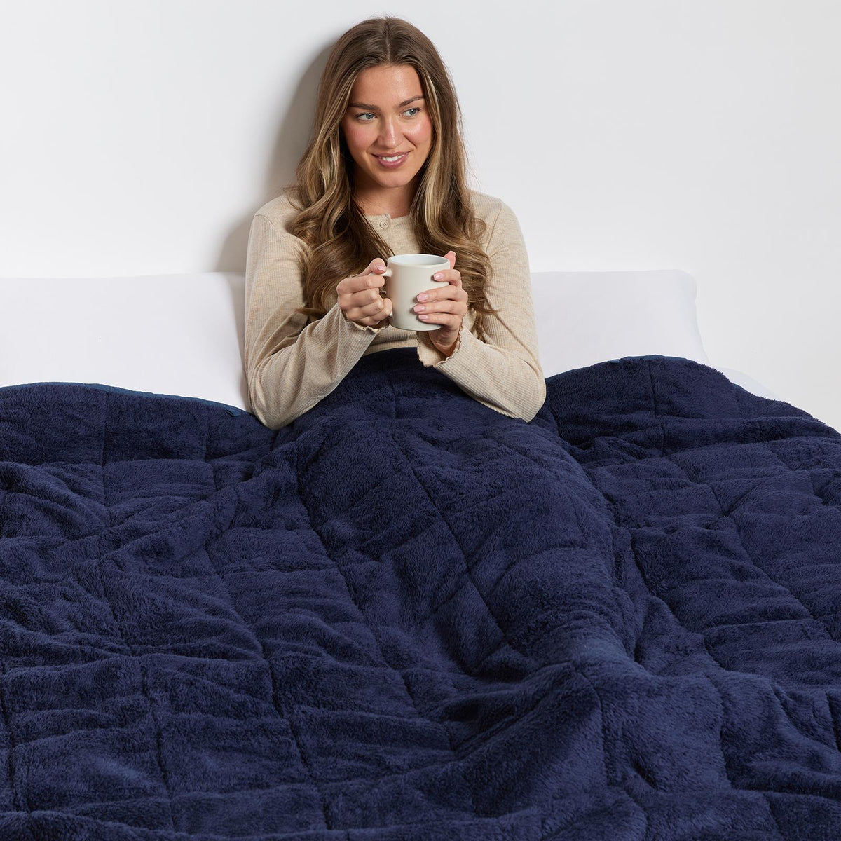 OHS Teddy Fleece Weighted Blanket Sensory Sleep Therapy Anxiety Throw