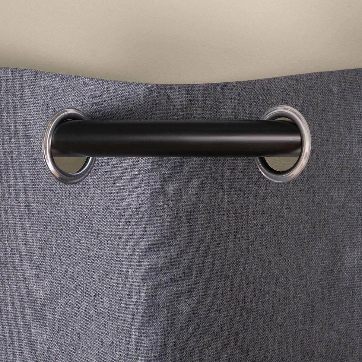 OHS Eyelet Blackout Curtains Woven Ready Made Ring Top Thermal Texture Thick