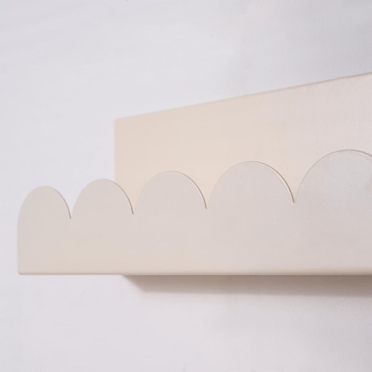 OHS Scallop Shelf Wall Mounted Storage Space Saving Modern Bedroom Home Decor