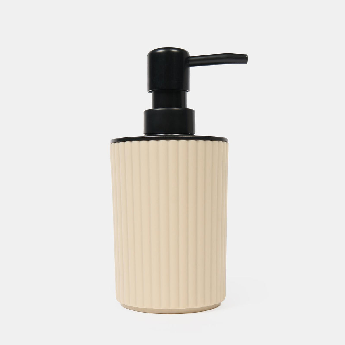 Bathroom Accessories 4 Piece Set Ribbed Soap Dispenser Holder Tumbler Toothbrush