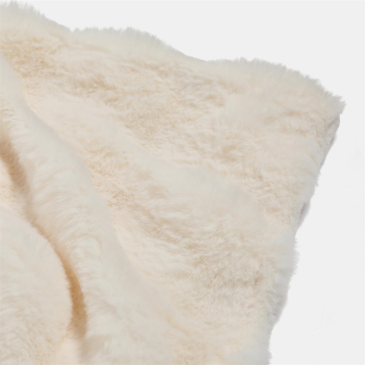 OHS Throw Bubble Faux Fur Blanket Winter Soft Warm Fleece Bedspread