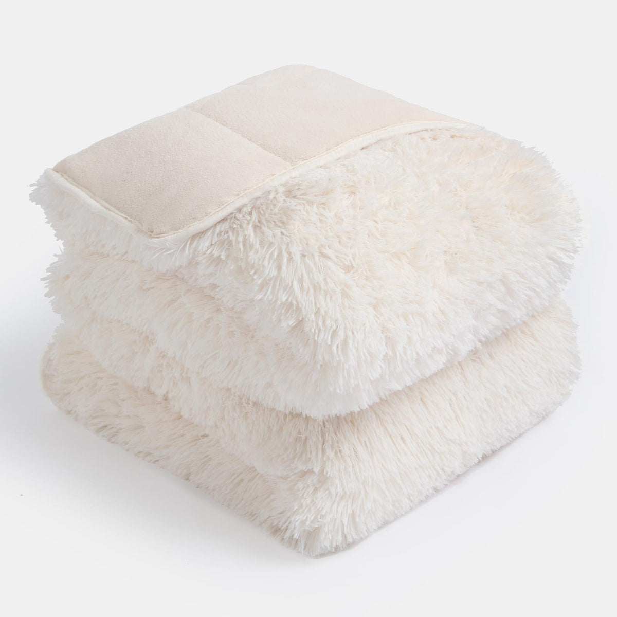 OHS Fluffy Fleece Weighted Blanket Sensory Adult Sleep Anxiety Soft Throw