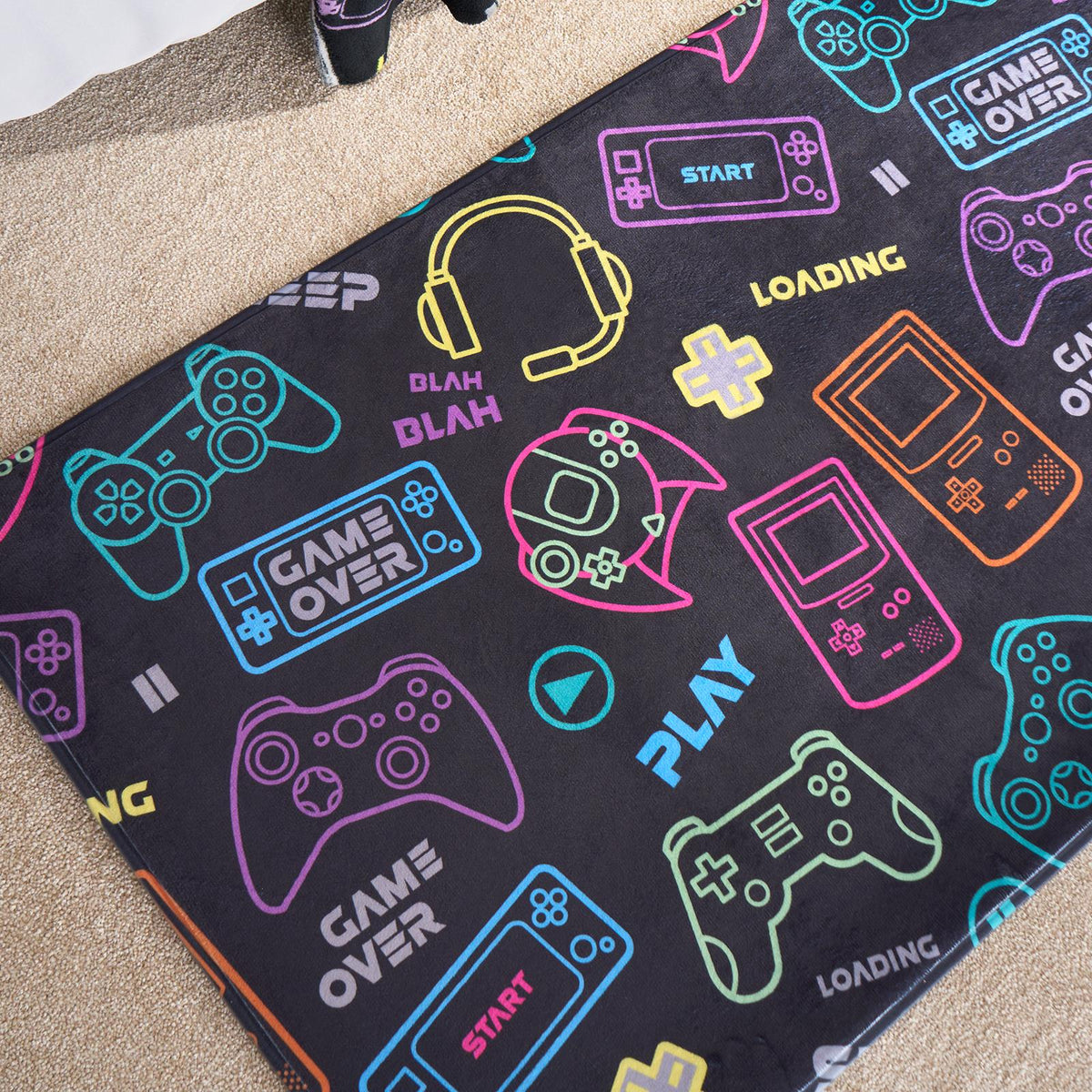 Kids Rug Supersoft Washable Gaming Rugs Bedroom Living Room Non Slip Carpet Mat