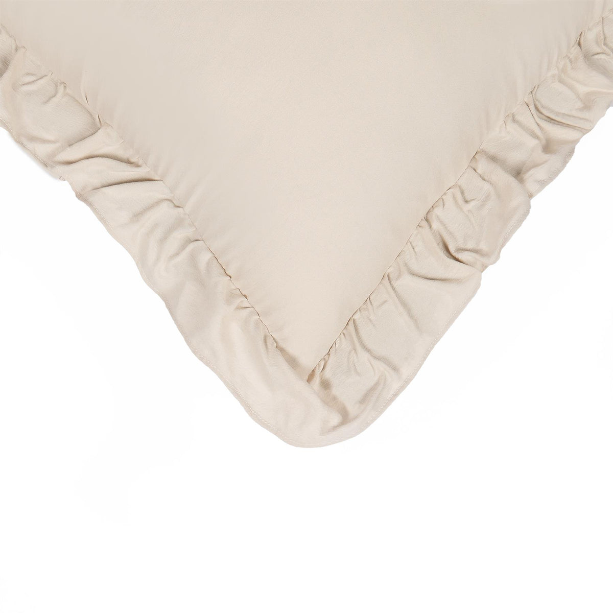OHS Frill Cushion Covers Faux Linen Soft Square Pillowcases Home Decor Multipack