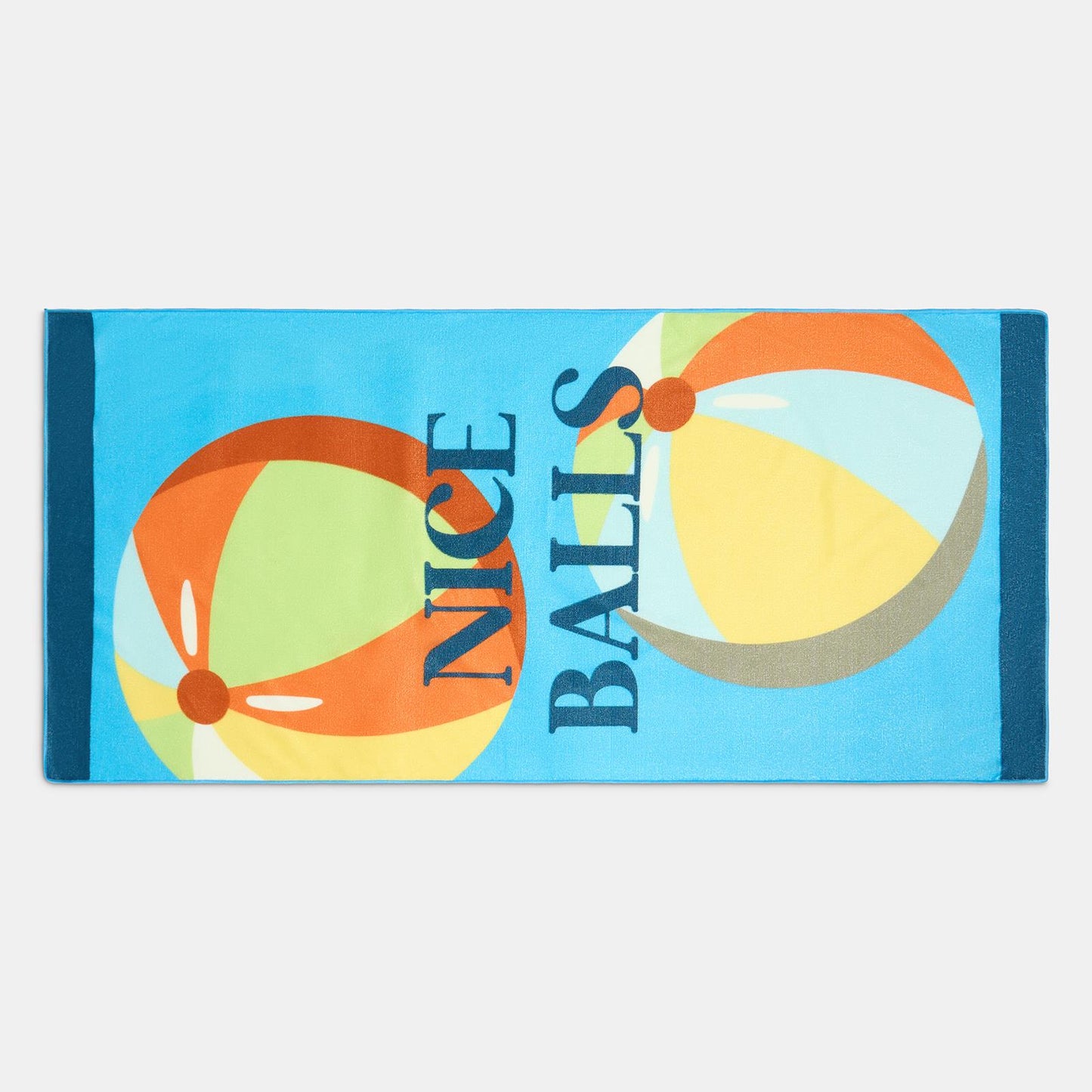 OHS Slogan Beach Towel Printed Quick Dry Summer Travel Microfibre Absorbent Swim
