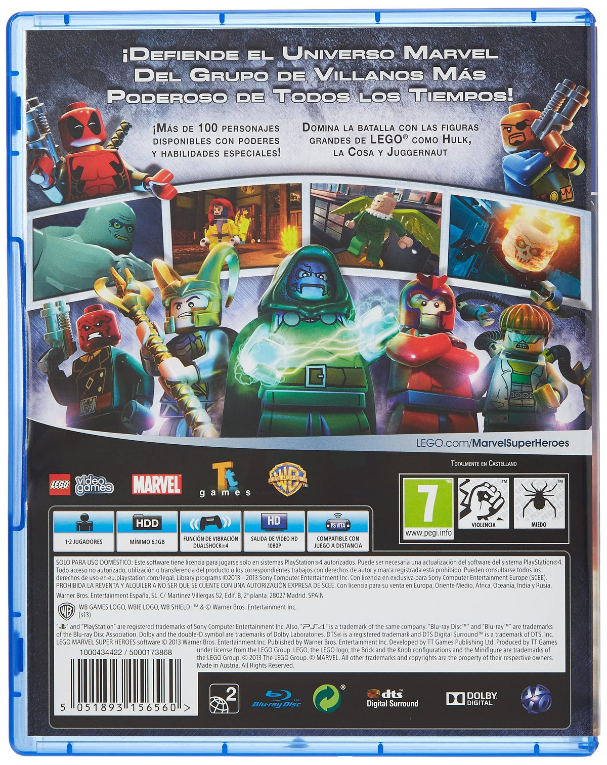 LEGO Marvel Super Heroes (Code In Box) (Nintendo Switch)