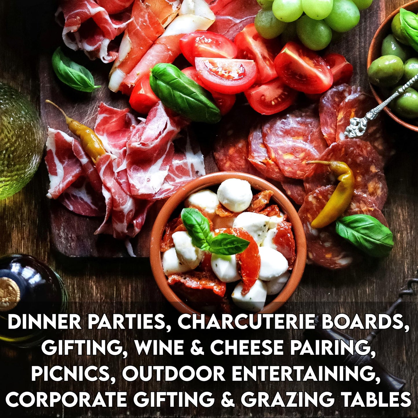 The Greek Farmer Signature 8 Piece Charcuterie Collection | Cured Meats & Cold Cuts | Artisan Charcuterie Gift | British Free-Range Pork | 5-Star Great Taste Award | Ideal Foodie Gift & Savoury Hamper