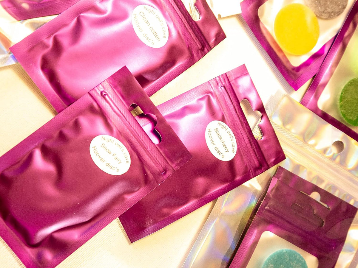 Handmade Scented Discs - Elevate Your Vacuum Game with Fresh, Long-Lasting Fragrances (Blackcherry, Snow Fairy, Clean Cotton) - 3 Packets of 2 Discs Each