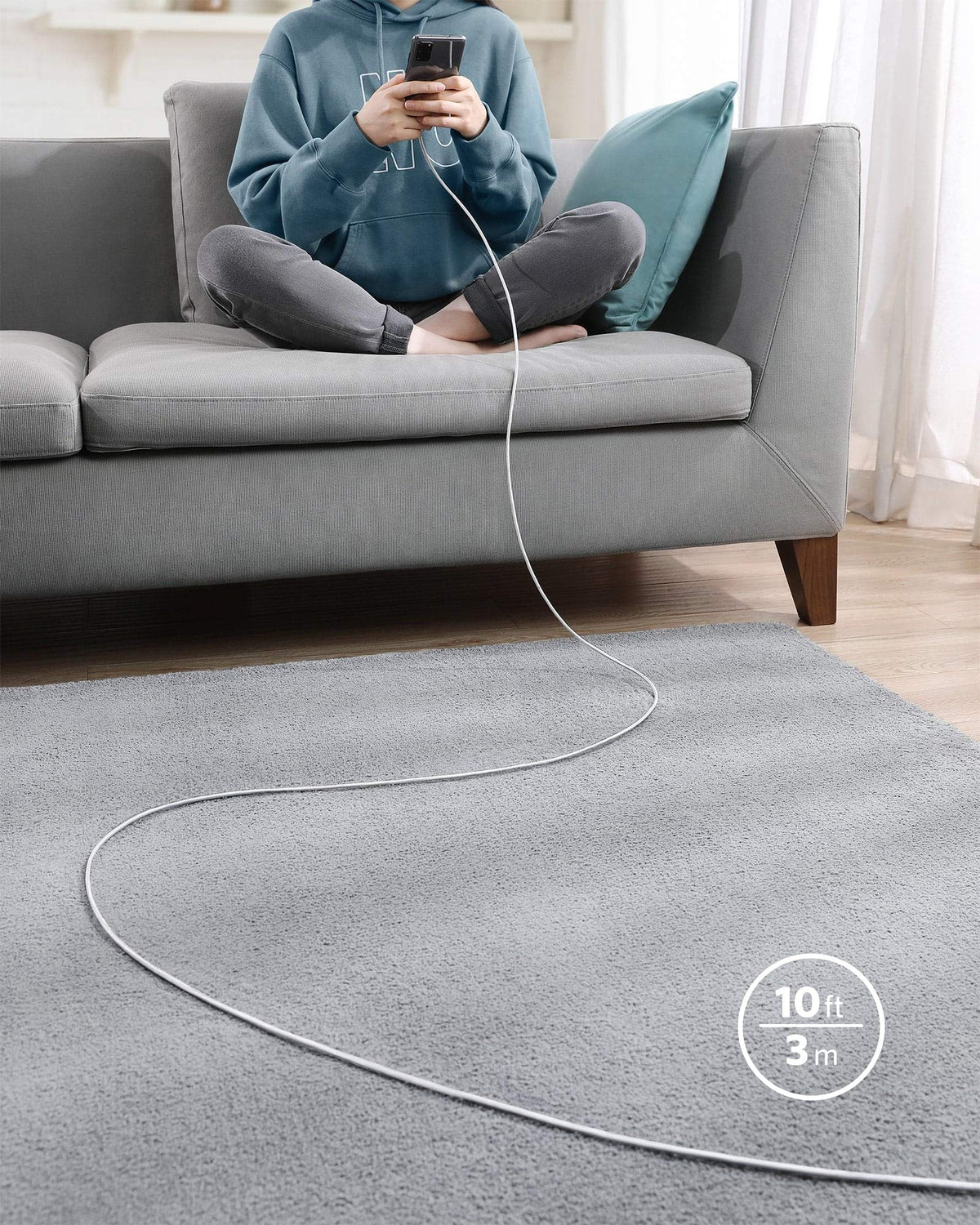 Anker USB C to USB C Charger Cable, 100W Fast Charging Cable (6 ft/1.8m)