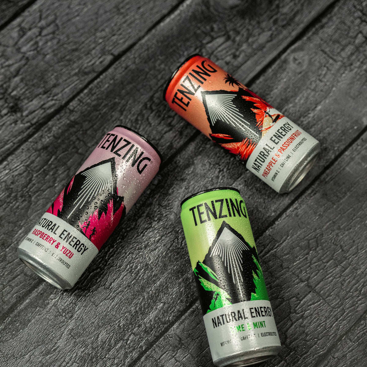 TENZING Natural Energy Drink, Plant Based, Vegan, & Gluten Free, +BCAA, Apple & Seaberry, 330ml (Pack of 12) - Packaging may vary