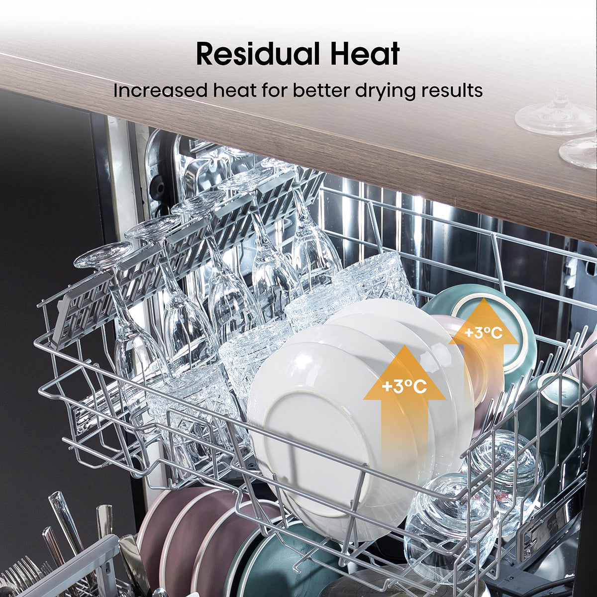 Hisense HS523E15WUK Slimline 10 Places Free Standing Dishwasher White with 30 Minutes Quick Wash [Energy Class E]