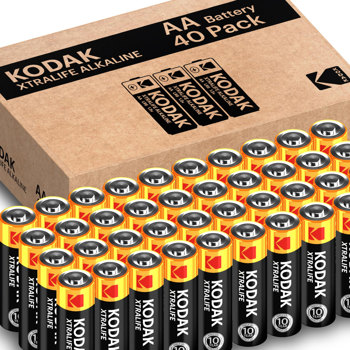 KODAK AAA Alkaline Batteries (24 Pack) Triple A Battery, LR03 1.5V