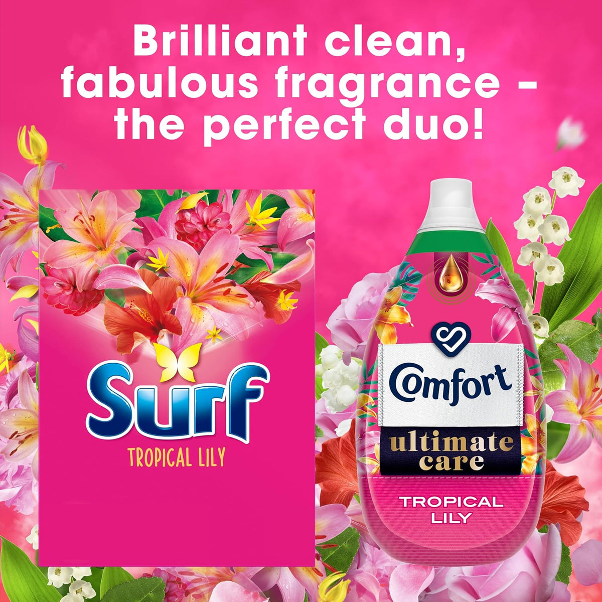 Surf Tropical Lily Laundry Powder 23 wash for fabric care for brilliantly clean laundry every time 1.15 kg